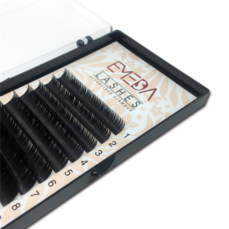 Best-selling Flat Eyelash Extensions High Quality  Korean Silk Extension Li04